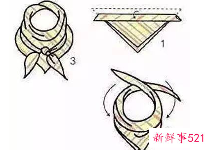 小丝巾简单的系法