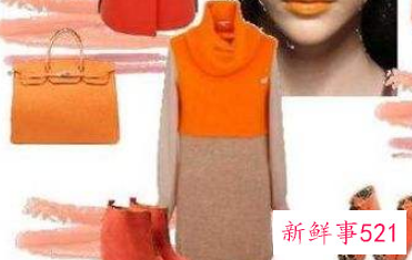 橙色的上衣怎么搭配