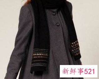 冬天围巾的漂亮围法