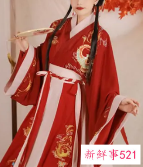 汉服男一片式下裙怎么穿