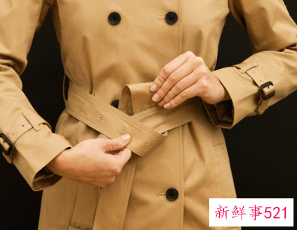 大衣腰带怎么系好看