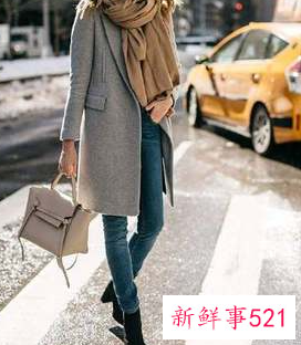 冬天围巾的漂亮围法