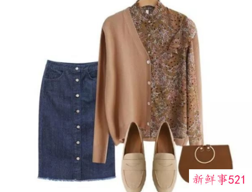 碎花衬衫的各种搭配