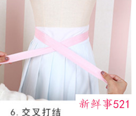 汉服男一片式下裙怎么穿