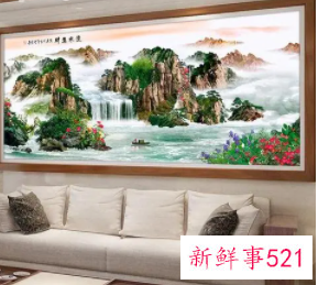 客厅什么样的背景图招财