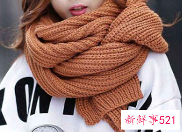 冬天围巾的漂亮围法