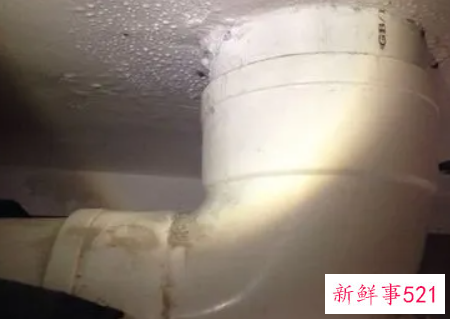 楼下卫生间顶全是水珠