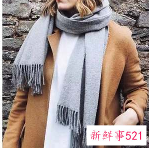 冬天围巾的漂亮围法