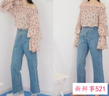 小直筒牛仔裤搭配什么上衣