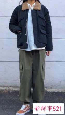 女生冬季酷酷的穿搭