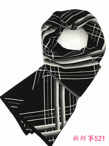 长条丝巾怎么系好看男