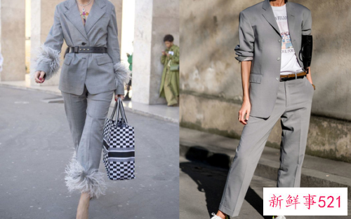 经典又百搭的灰色裤子