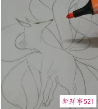 十秒画九尾狐