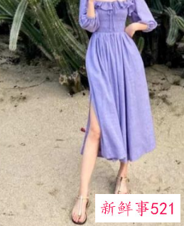 紫色连衣裙搭配什么颜色的鞋子好看