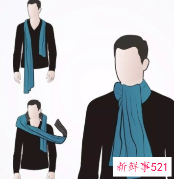 怎样系围巾简单又好看男