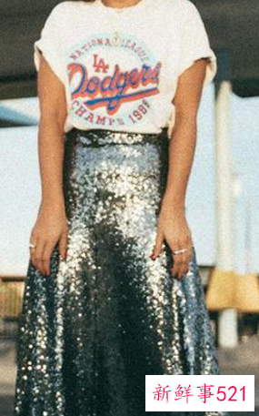 闪闪连衣裙搭配