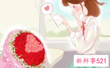 送女朋友花寄语简短