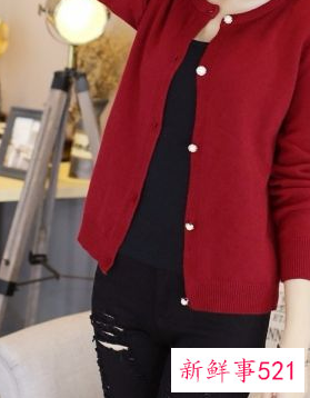 短款开衫搭配图片