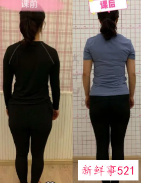 练一年瑜伽前后对比照
