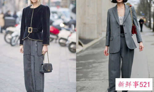 经典又百搭的灰色裤子