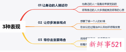 领导器重一个人的表现