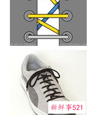 系鞋带的方法简单