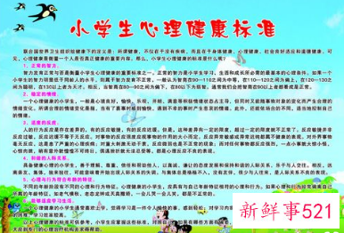 小学生心理健康知识普及