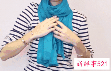 冬季围巾的系法