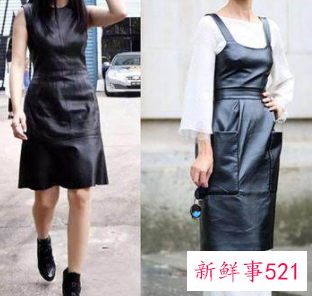 秋冬长款皮裙怎么搭配