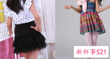 小女孩紧身裙的搭配