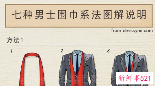 怎样系围巾简单又好看男