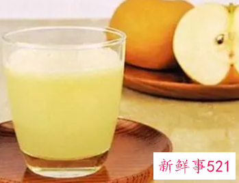 喝梨汁的功效和副作用