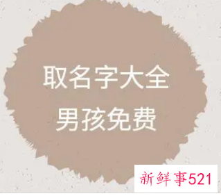 火字旁吉利名字男孩