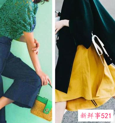 墨绿色半身裙搭配