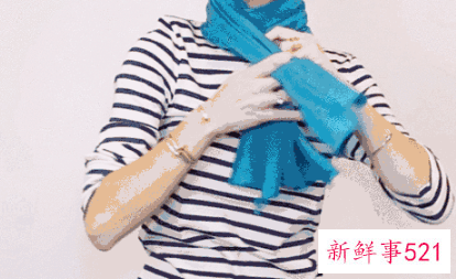 冬季围巾的系法