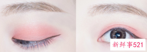 蜜桃色眼妆怎么画好看