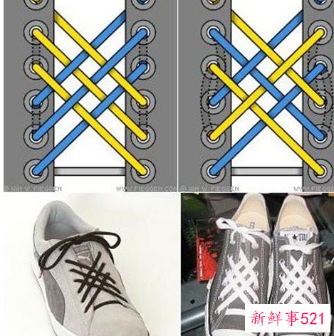 系鞋带的方法简单