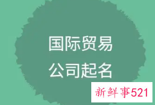 最新贸易公司名字