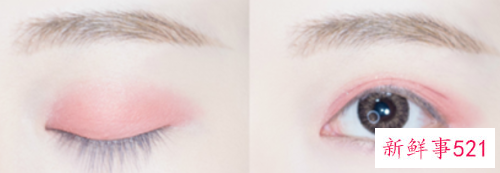 蜜桃色眼妆怎么画好看