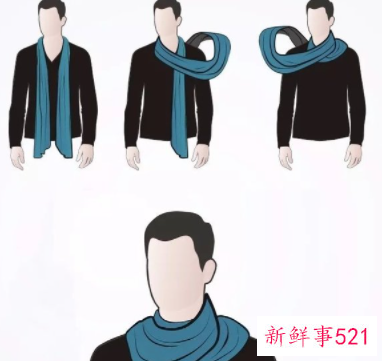 怎样系围巾简单又好看男