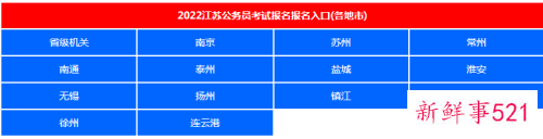 2022年江苏省公务员报考时间和考试时间