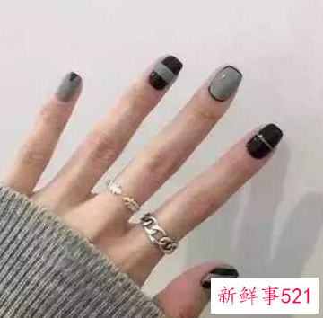 手黑美甲什么颜色好看