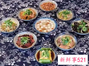 陕西八凉八热菜单