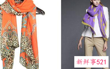 丝巾系成衣服法