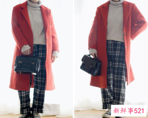 红色大衣搭什么颜色衣服