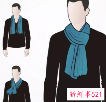 怎样系围巾简单又好看男