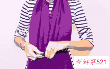 冬季围巾的系法