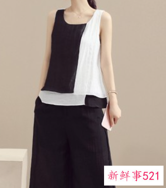 黑与白的服装碰撞