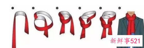 男士围巾的方法