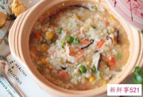 蔬菜海鲜粥怎么做